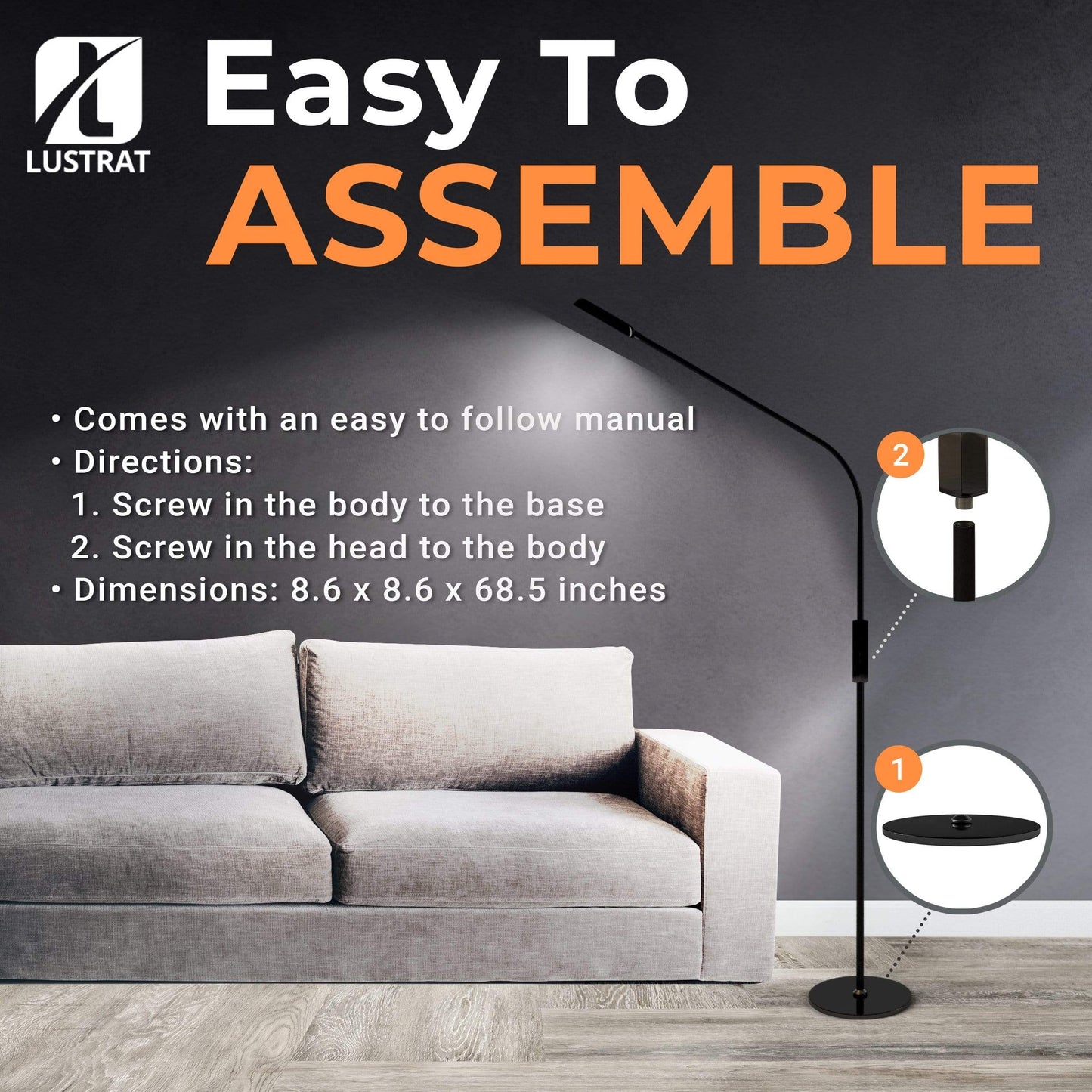 Floor Lamp With Remote Control