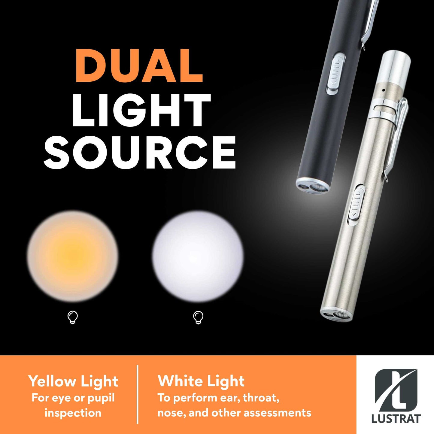 dual light source flashlight